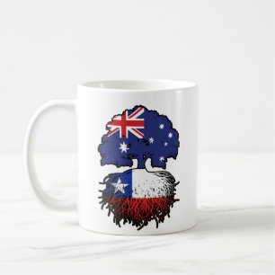 Chile Chiles australische Tree Roots Flag Kaffeetasse