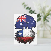 Chile Chiles australische Tree Roots Flag Postkarte (Stehend Vorderseite)
