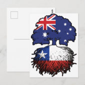Chile Chiles australische Tree Roots Flag Postkarte (Vorne/Hinten)