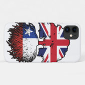 Chile Chillean British UK Tree Roots Flag Case-Mate iPhone Hülle (Rückseite (Horizontal))