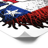 Chile Chillean British UK Tree Roots Flag Poster (Ecke)