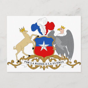 Chile Coat of Arms Postkarte