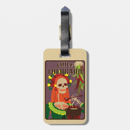 Chile colorado gepäckanhänger (Rückseite vertikal)