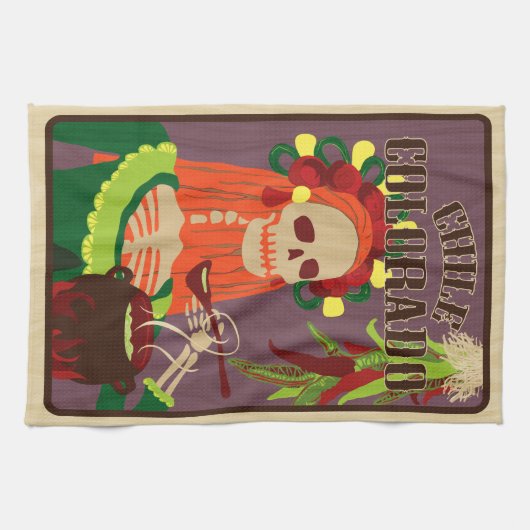 Chile colorado küchentuch (Horizontal)