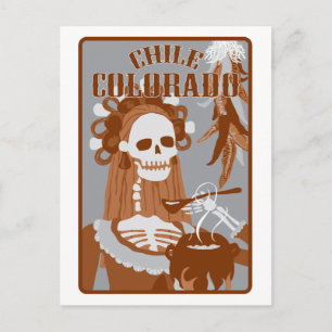 Chile colorado : Orangenbrand Postkarte