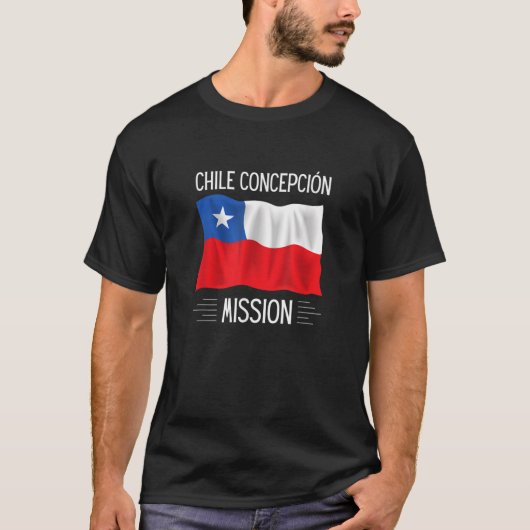 Chile Concepci in LDS Mission Proud Mormon Mission T-Shirt (Vorderseite)