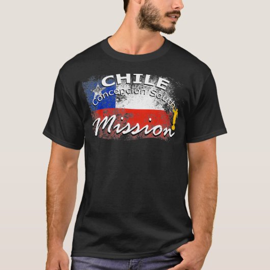 Chile Concepcion South Mormon LDS Mission Gift T-Shirt (Vorderseite)