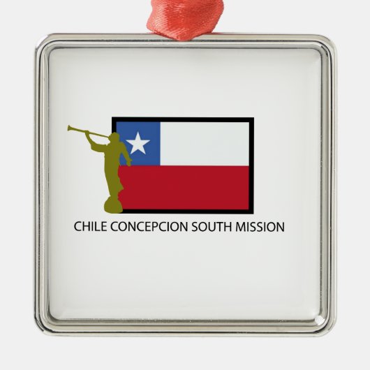 Chile-Concepciónsüdauftrag LDS CTR Silbernes Ornament (Vorne)