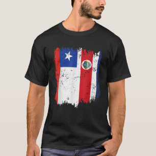 Chile Costa Rica Flaggen Costa Rica Roots Chile US T-Shirt