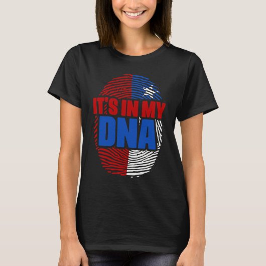 Chile DNA Country Flag Citizenship Hispanic Race C T-Shirt (Vorderseite)