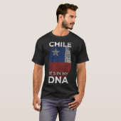 Chile DNA-Flag Chile Kulturerbe Hispanic Roots Sou T-Shirt (Vorne ganz)
