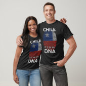 Chile DNA-Flag Chile Kulturerbe Hispanic Roots Sou T-Shirt (Unisex)