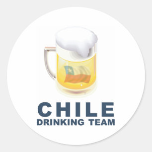 Chile Drink Team Runder Aufkleber