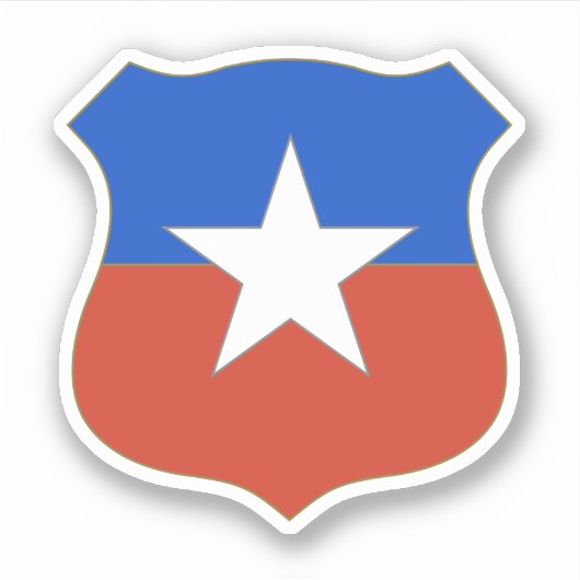 Chile Emblem Aufkleber (Vorderseite)