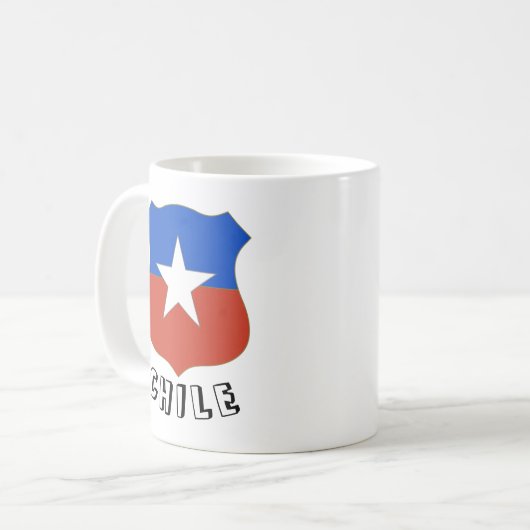 Chile Emblem Kaffeetasse (Vorderseite Links)