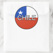 Chile-Euro-Aufkleber Runder Aufkleber (Tasche)