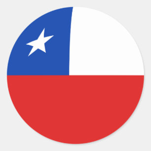 Chile Fisheye Flag Aufkleber
