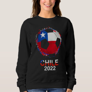 Chile Flag 2022 Unterstützer Chilenischer Fußballt Sweatshirt