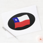 Chile-Flag-Aufkleber Ovaler Aufkleber (Umschlag)