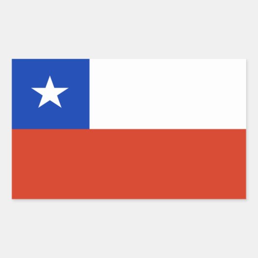 Chile-Flag-Aufkleber Rechteckiger Aufkleber (Vorderseite)