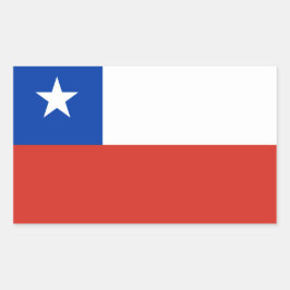Chile-Flag-Aufkleber Rechteckiger Aufkleber