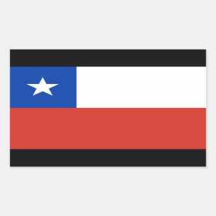 Chile-Flag-Aufkleber Rechteckiger Aufkleber