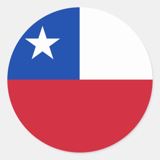 Chile-Flag-Aufkleber Runder Aufkleber (Vorderseite)