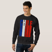 Chile Flag Chile Flaggenstand Sweatshirt (Vorne ganz)
