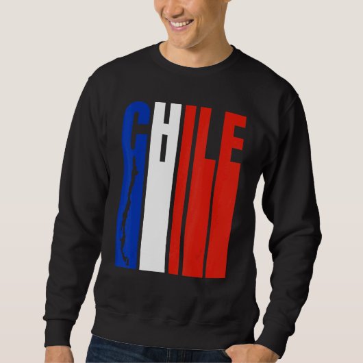Chile Flag Chile Flaggenstand Sweatshirt (Vorderseite)