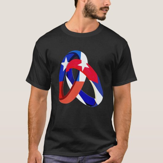 Chile Flag Cuba Grown Ring Marriage Wedding T-Shirt (Vorderseite)