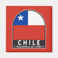 Chile Flag Emblem Distressed Vintage