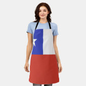 Chile-Flag-Emblem Schürze (Getragen)