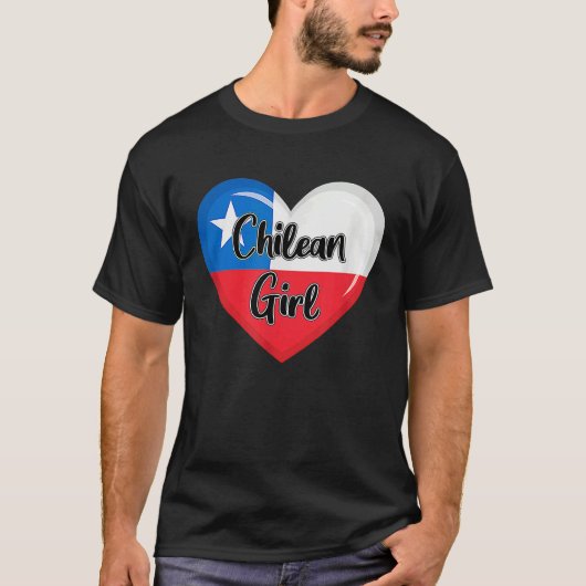 Chile Flag  for Women Chilean Girl T-Shirt (Vorderseite)