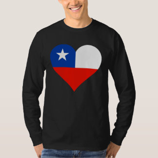Chile Flag Heart Chile  Love Chile T-Shirt
