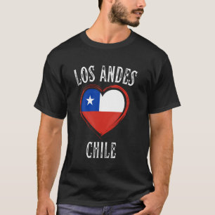 Chile Flag Herz Los Andes City T-Shirt