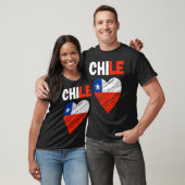 Chile Flag Holiday Chile Heart Chilean Flag T-Shirt (Unisex)