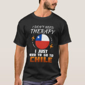 Chile Flag I Funny Chilene Fahne I Urlaub Geschenk T-Shirt (Vorderseite)
