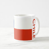 CHILE FLAG KAFFEETASSE (VorderseiteRechts)