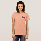 Chile-Flag + Karte T - Shirt (Vorne ganz)