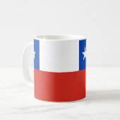 Chile Flag Keramik Tasse (Vorderseite Links)