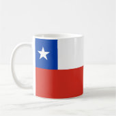 Chile Flag Keramik Tasse (Links)