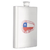 Chile Flag Klettersteig Carabiner Flachmann (Rechts)