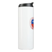 Chile Flag Klettersteig Carabiner Thermosbecher (Nach links gedreht)