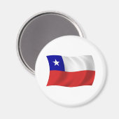 Chile Flag Magnet (Vorderseite/Rückseite)