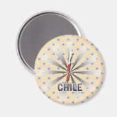 Chile Flag Map 2.0 Magnet (Vorderseite/Rückseite)
