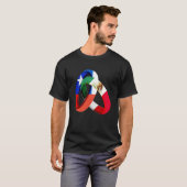 Chile Flag Mexico Grown Ring Marriage Wedding T-Shirt (Vorne ganz)