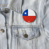 Chile Flag Niedlich Patriotic Button (Beispiel)