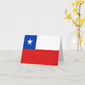 Chile-Flag-Notecard Karte (Gelbe Blume)