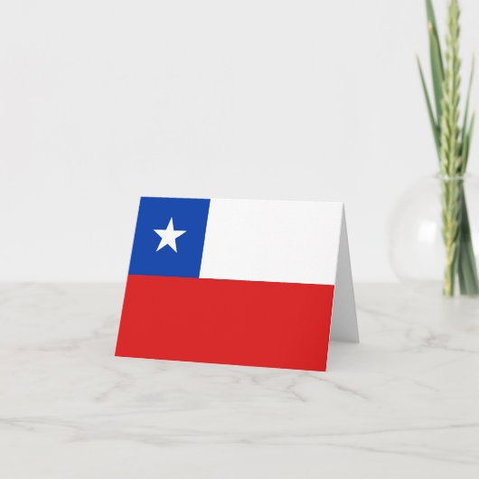 Chile-Flag-Notecard Karte (Vorderseite)