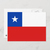 Chile-Flag-Postkarte Postkarte (Vorne/Hinten)
